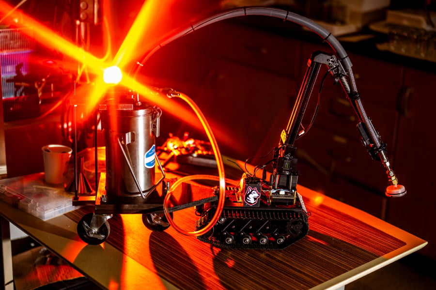 Cryogenic Firefighting Robot Could Fight Wildfires