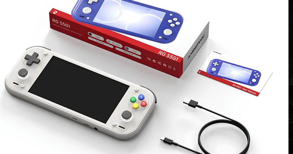 Anbernic’s RG 55G1 is a $150 Switch Lite lookalike built for retro gaming