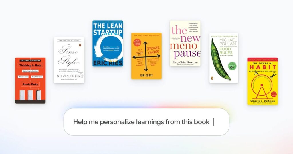 Gemini Notebook now lets you reference books and turn them into different formats