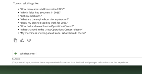 John Deere launched an AI chatbot for farmers