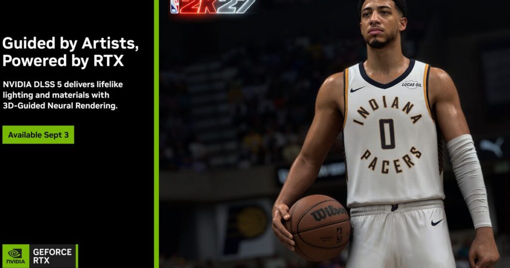 Nvidia’s DLSS 5 goes live with NBA 2K27 on September 3, and it looks a lot more convincing