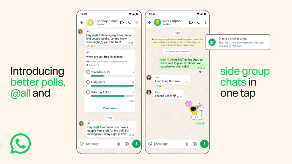 Meta Gives WhatsApp Group Chats a Productivity Boost