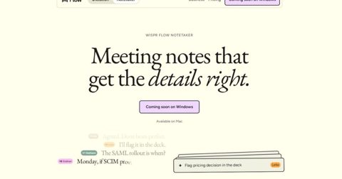 Wispr Flow launches an AI note-taker that works without joining calls
