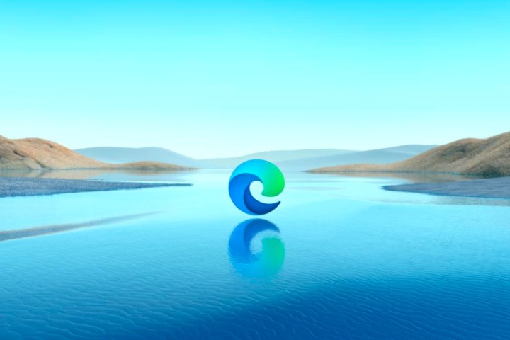 Microsoft Edge logo.