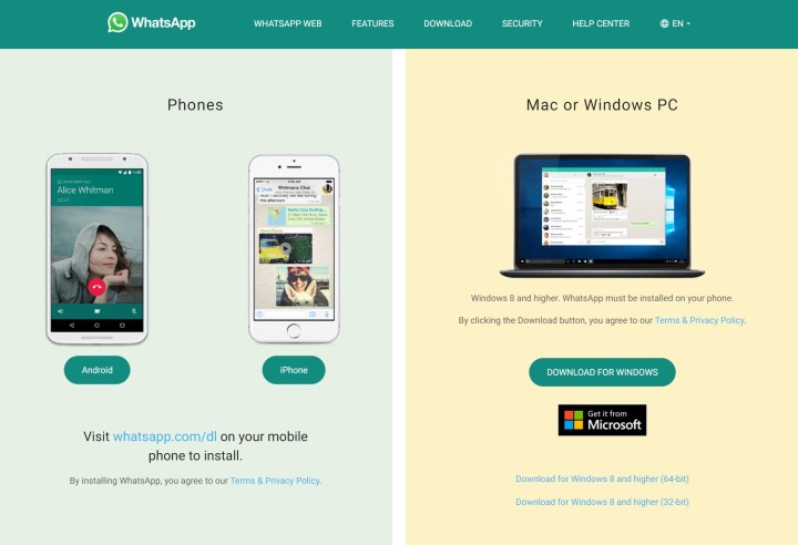 how to use whatsapp on your desktop or laptop download