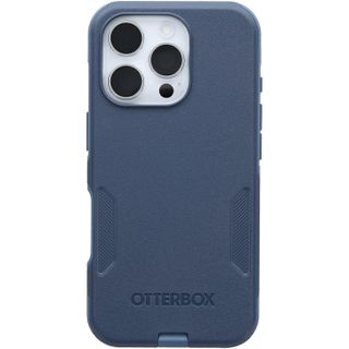 Otterbox Commuter Series Apple iPhone 16 Pro case in dark blue with white iPhone 16 Pro inside