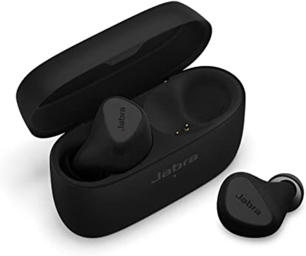 Jabra Elite 5 earbuds product image.