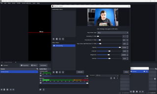 Keying out a green screen in OBS Studio 4.