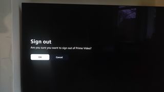 Prime Video app on smart TV