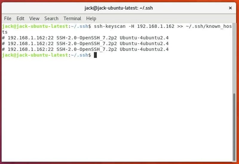 How to run and add the remote SSH fingerprint to the local machine.