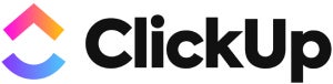 ClickUp logo.