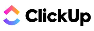 ClickUp logo.