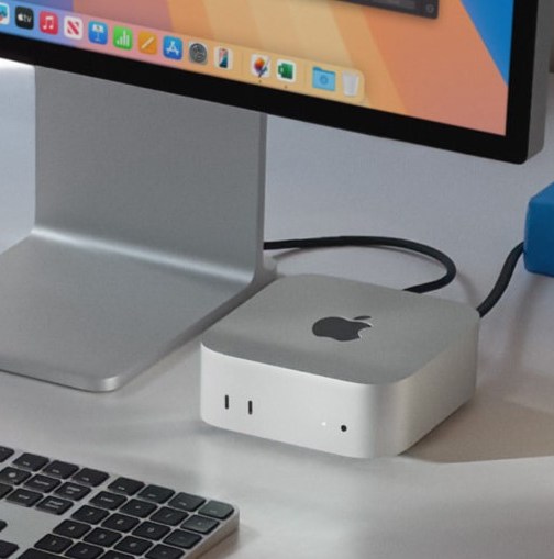 Apple Mac Mini M4 sitting on desk