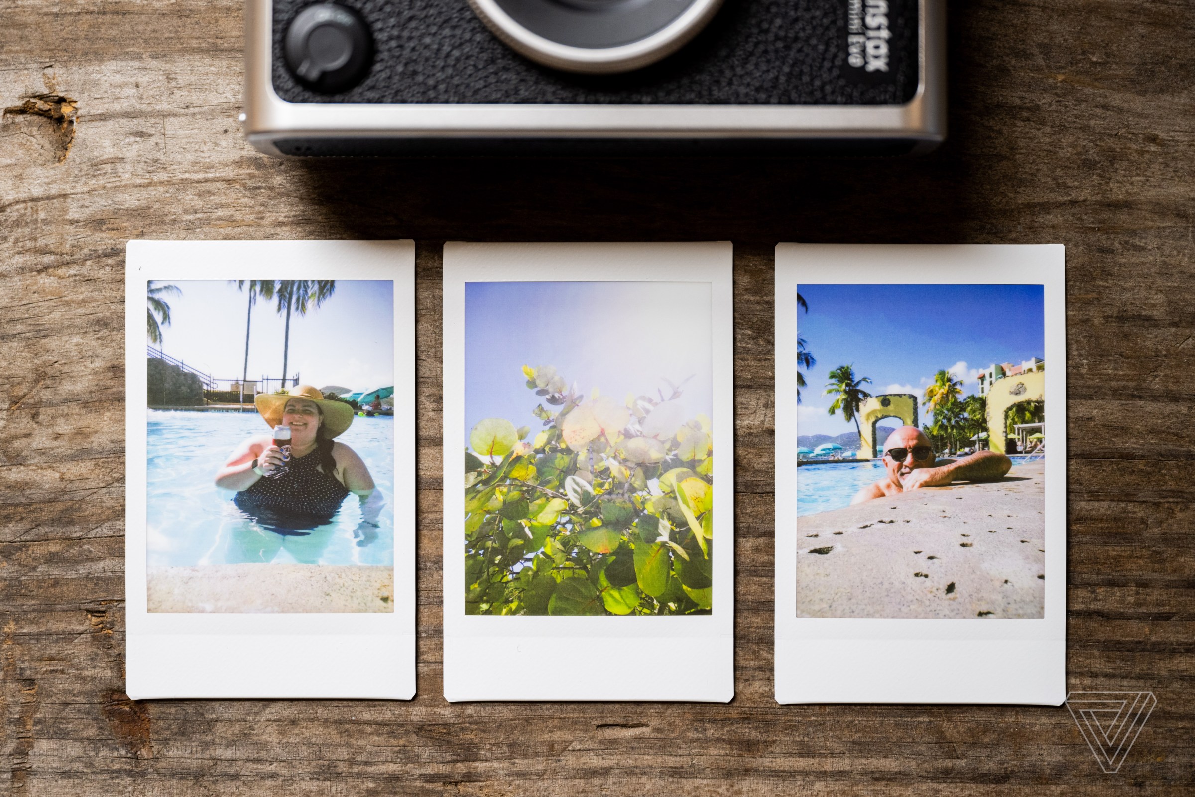 Three clear photos the Instax Mini Evo produced outside under the sun.