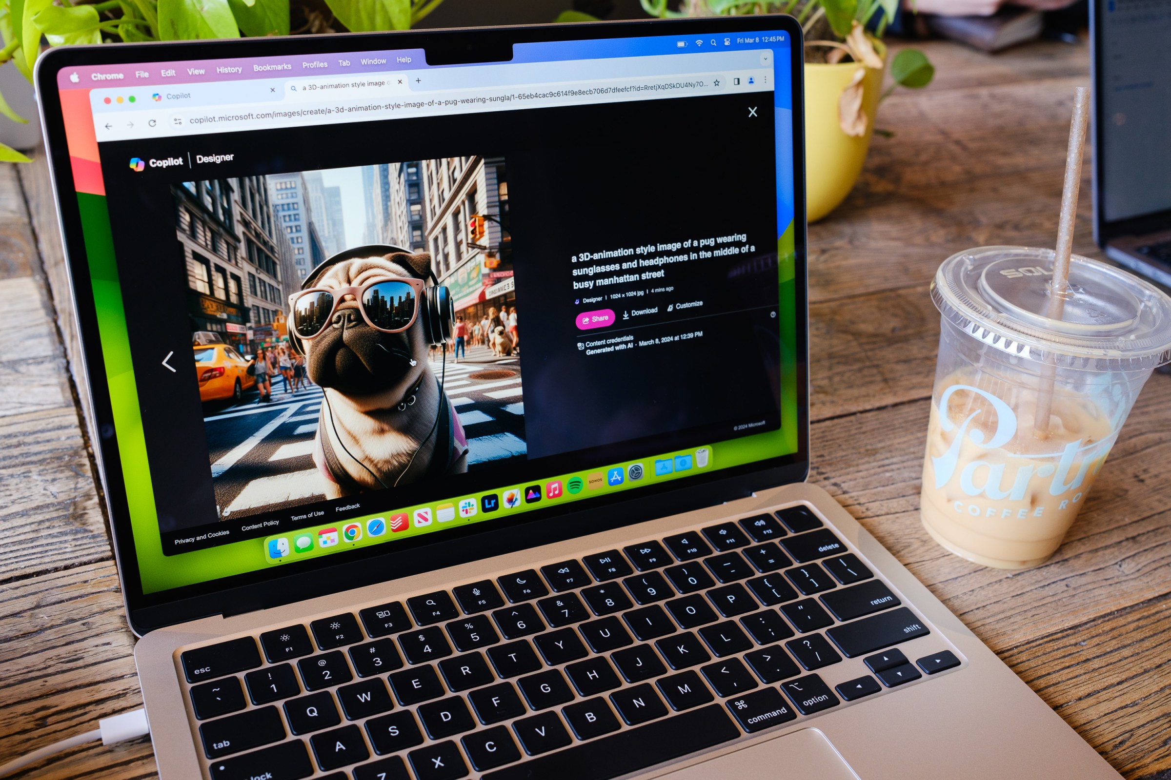 A photo of Apple’s M3-powered MacBook Air laptop.