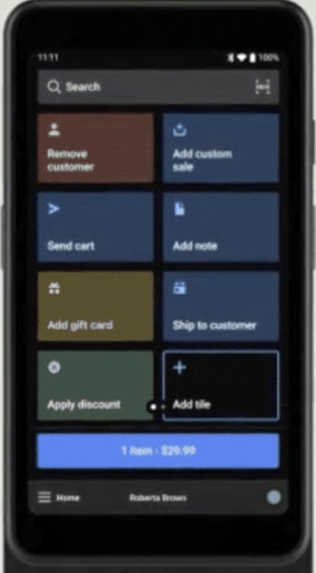 Shopify credit card payment app dashboard.