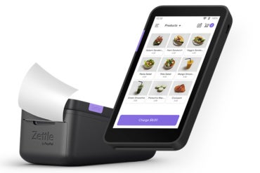 PayPal Zettle mobile POS terminal.