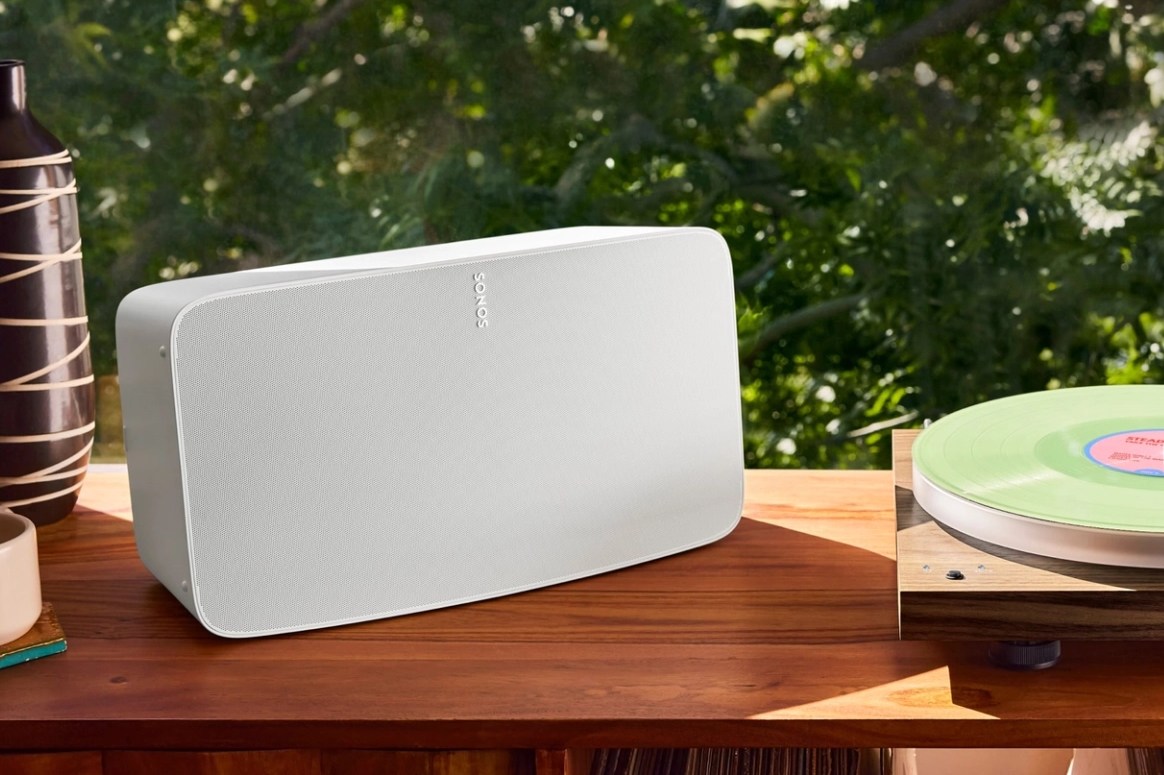 A marketing image of the Sonos Five.