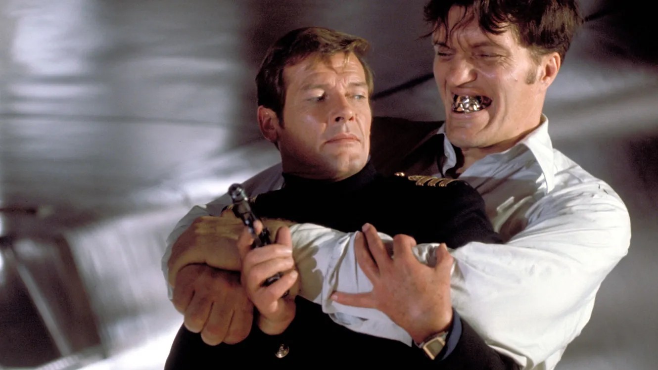 James Bond battles Jaws the henchmen in