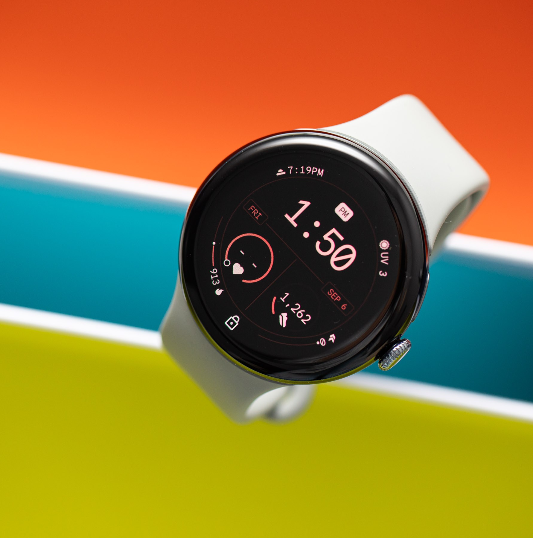 Close up of 45mm Pixel Watch 3