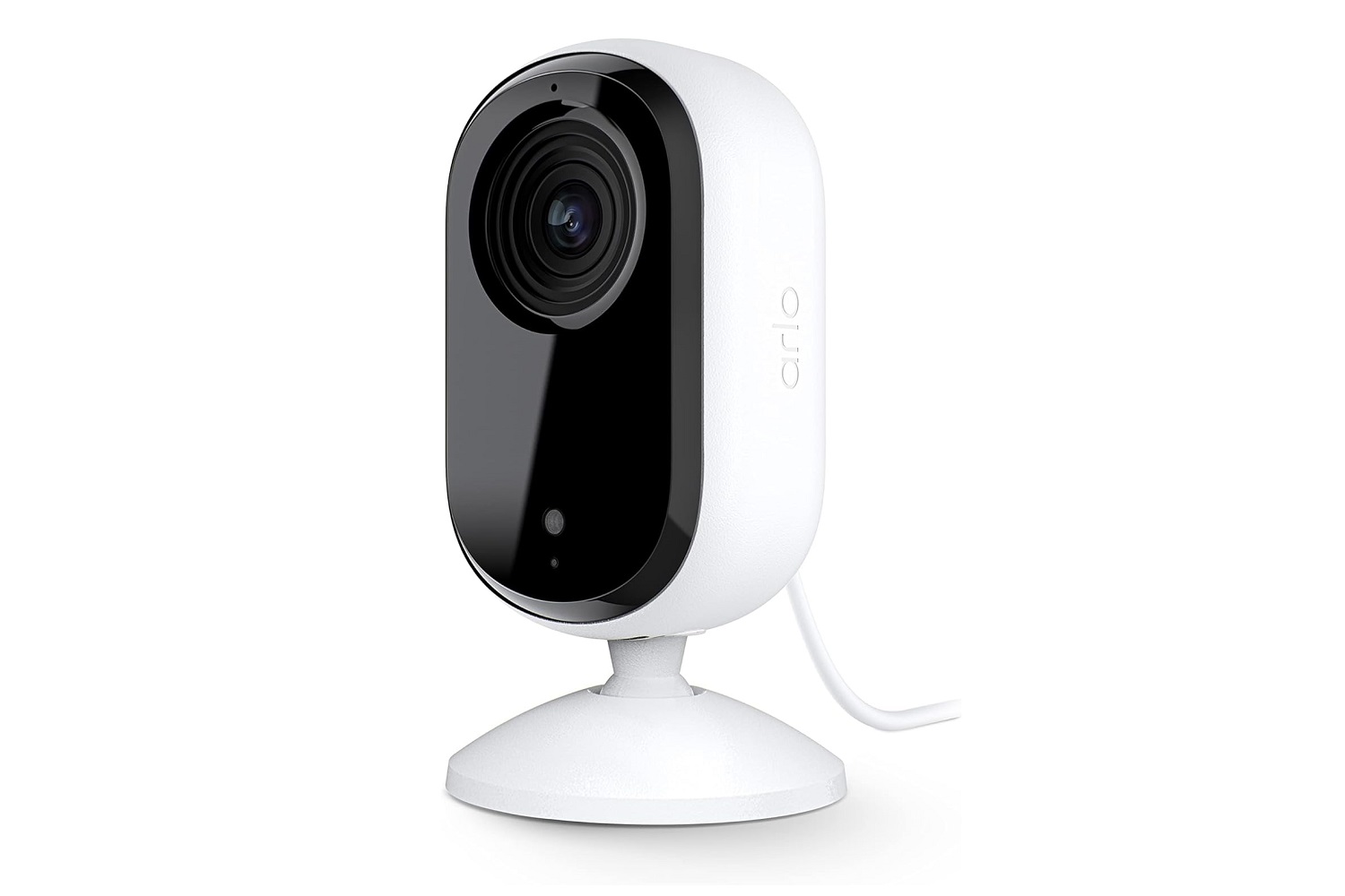The Arlo Essential 2K security camera on a white background.