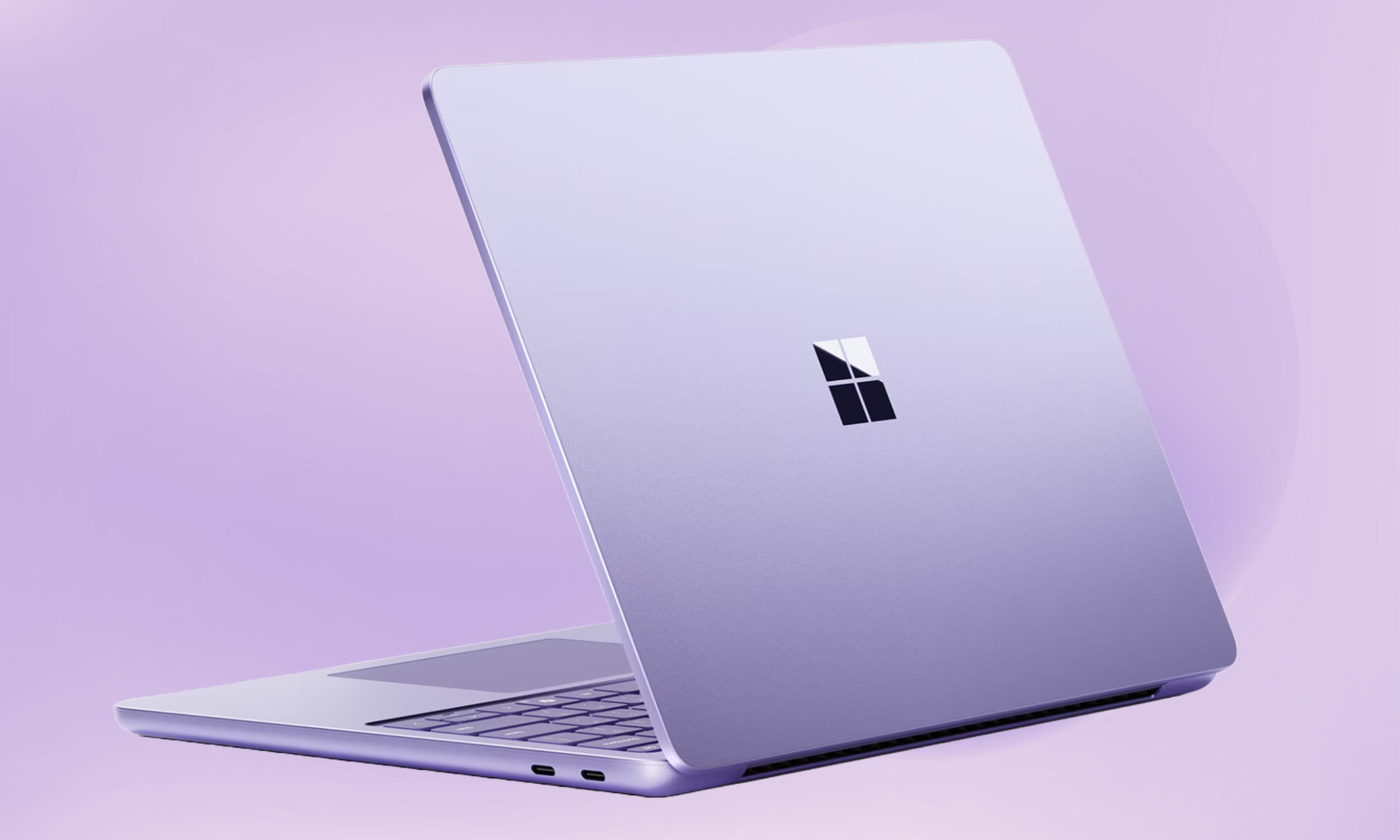 13-inch Microsoft Surface Laptop's rear shell.