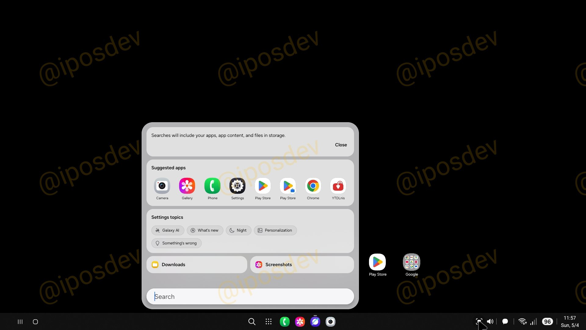 Samsung DeX in One UI8 leak