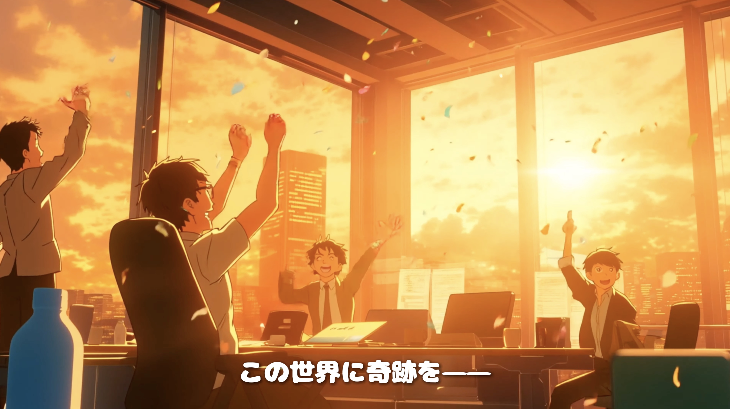 AI-generated anime scene using Animon.ai