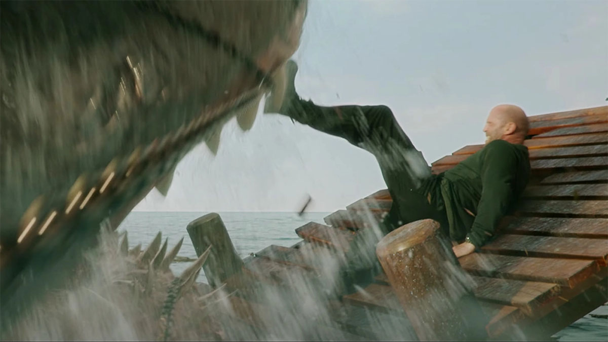 Jason Statham in Meg 2: The Trench.