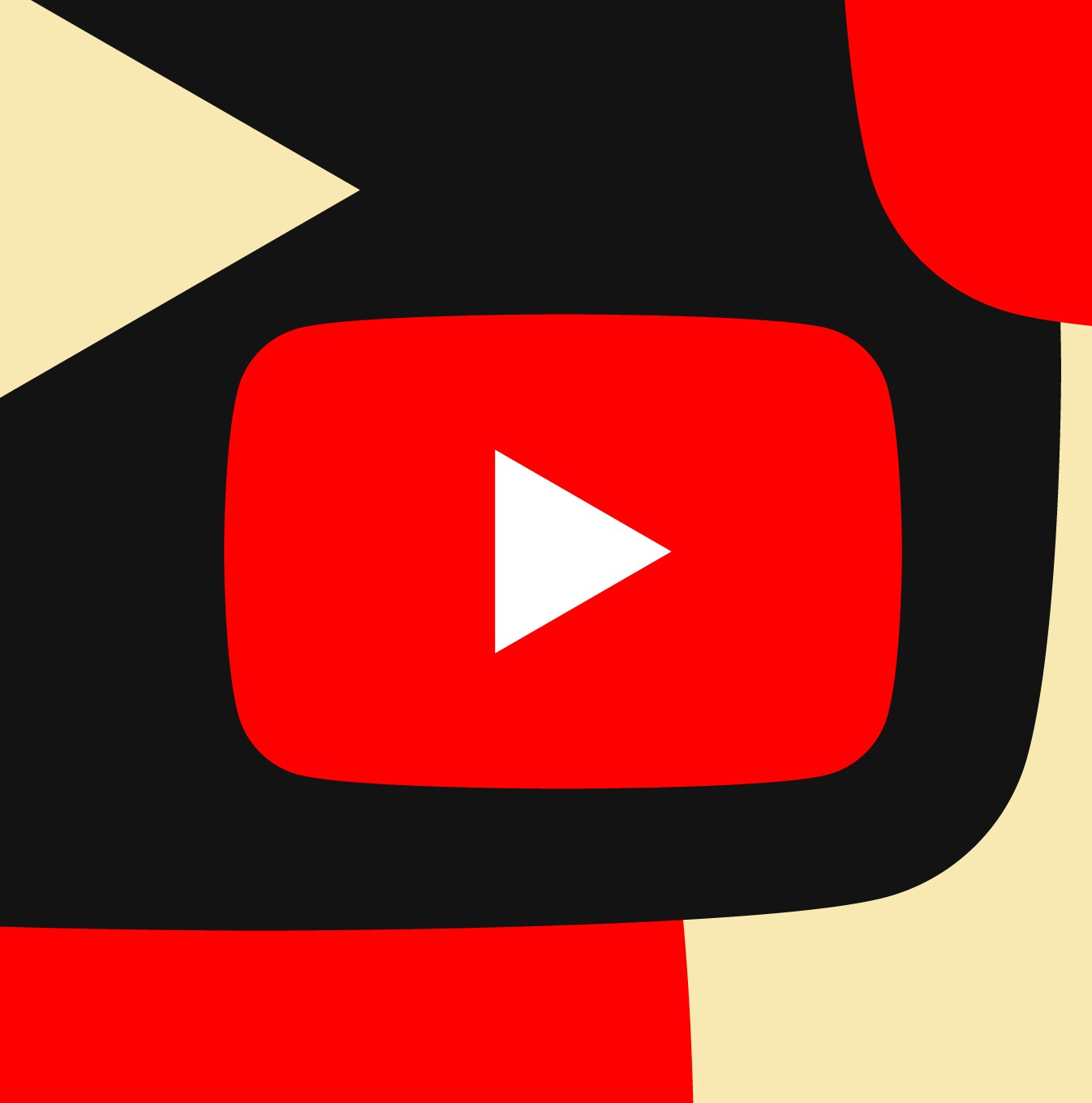 Illustration of the Youtube logo.