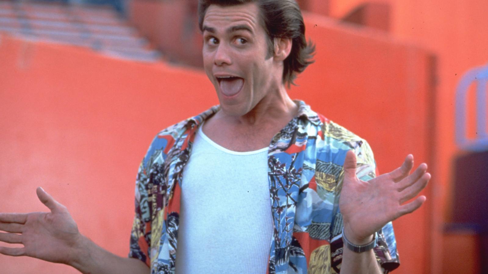 Jim Carrey in Ace Ventura: Pet Detective.