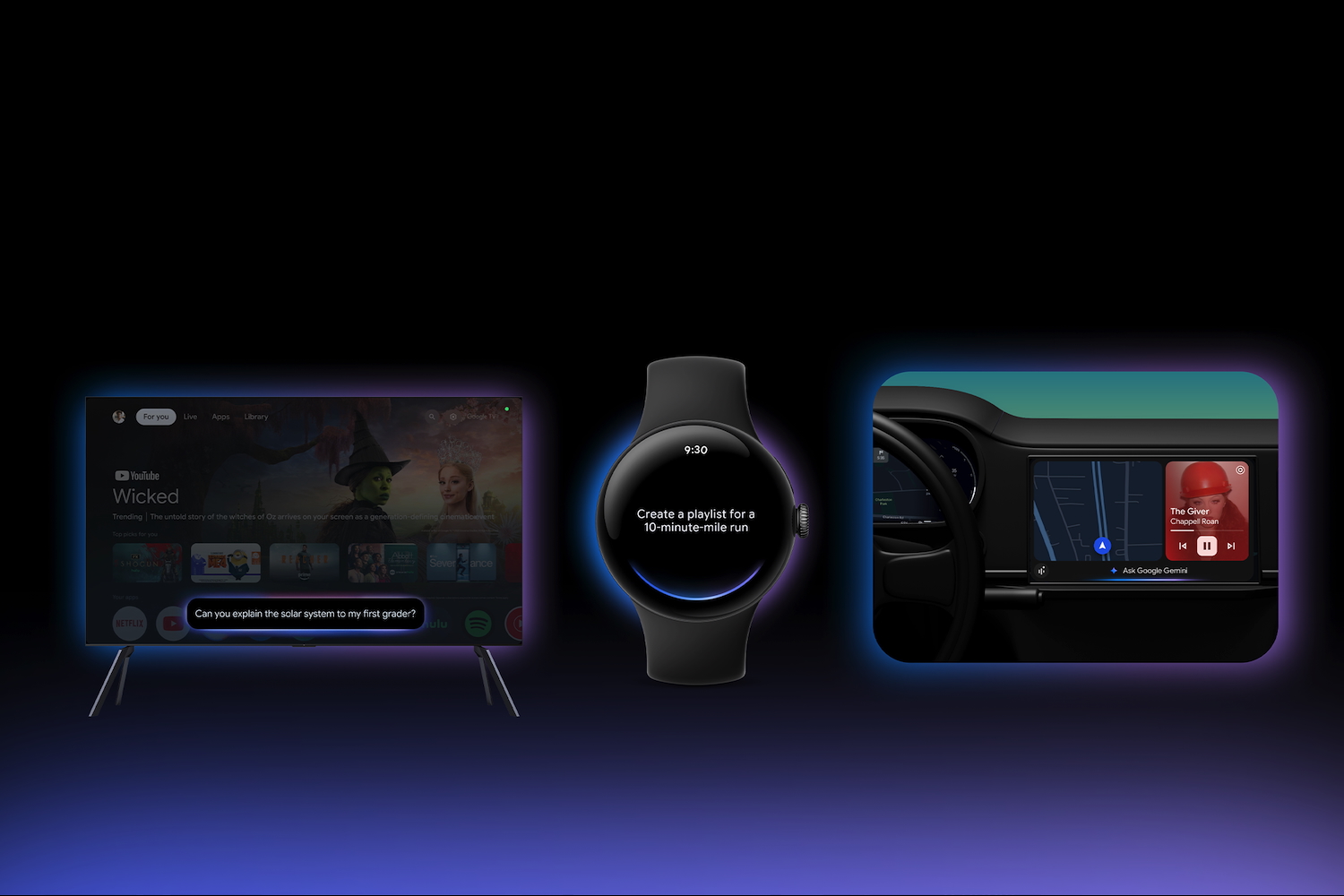 Google Gemini on new devices.