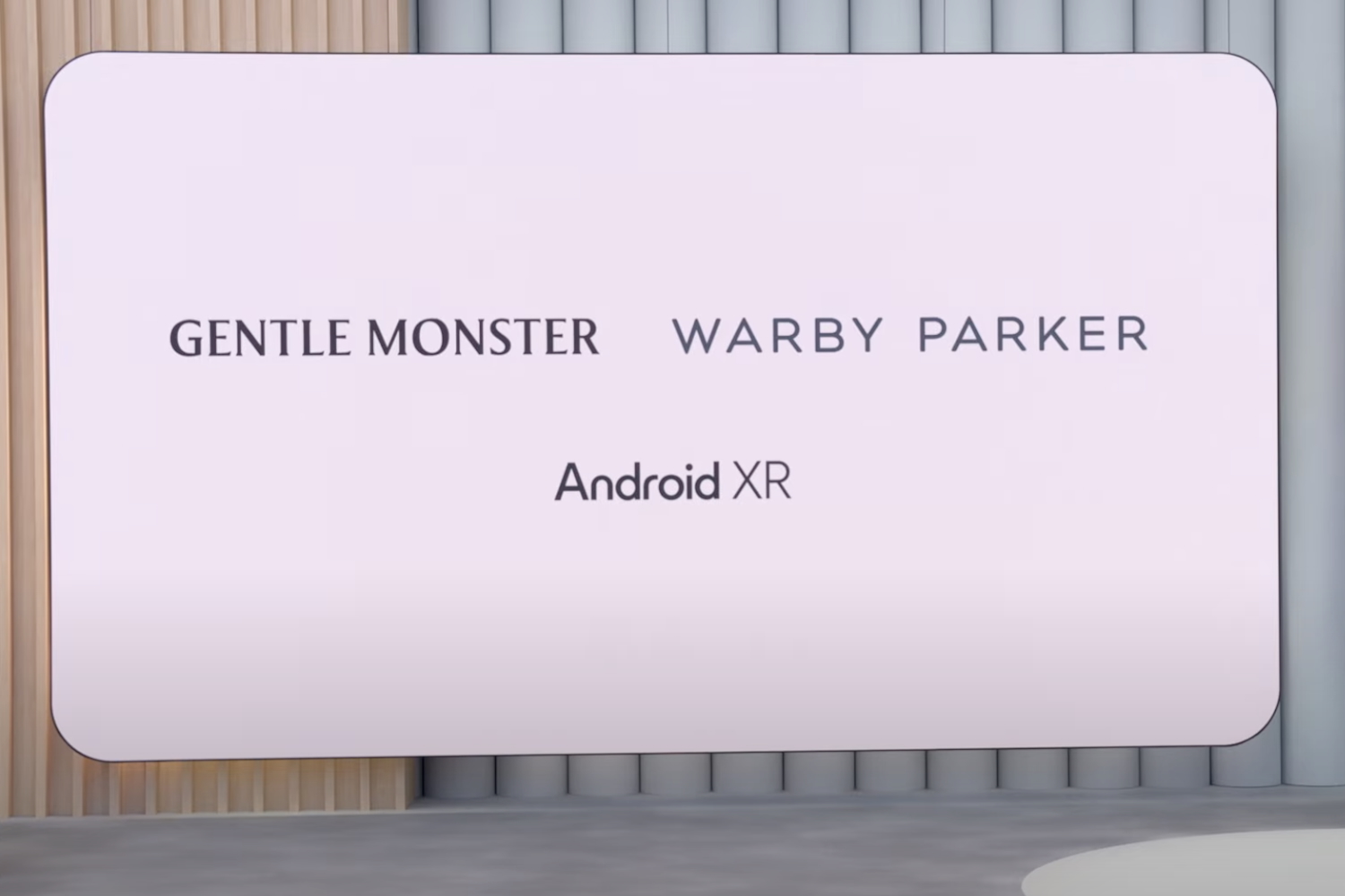 A still image taken from Google I/O 2025's keynote.