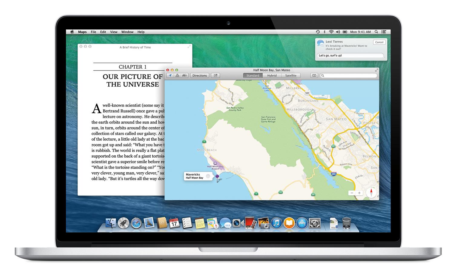 OS X Mavericks on a MacBook.