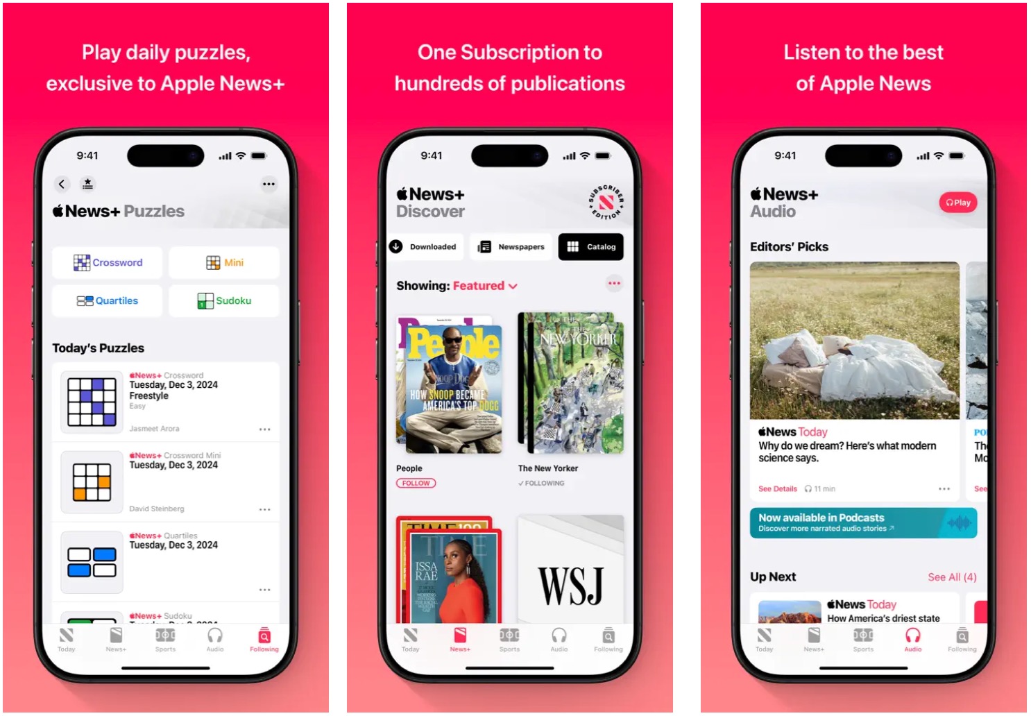 Apple News app. 