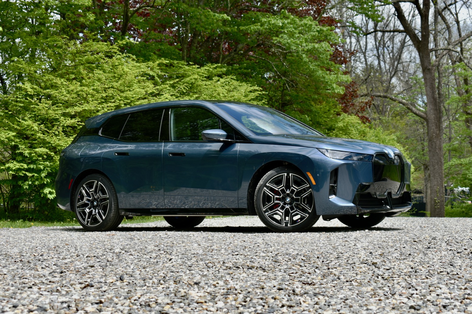 2026 BMW iX front quarter view.
