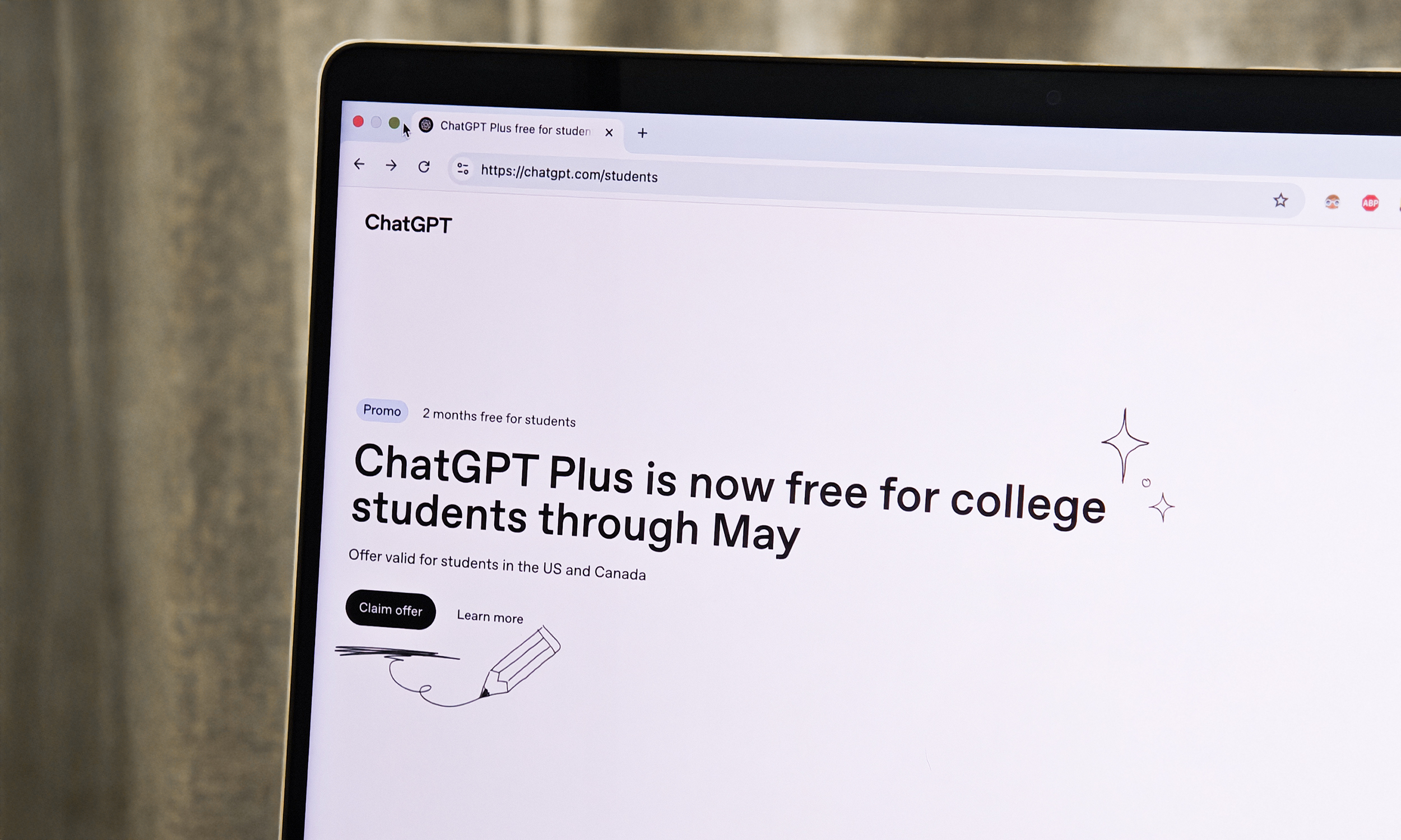 chatgpt plus promotional offer for students.