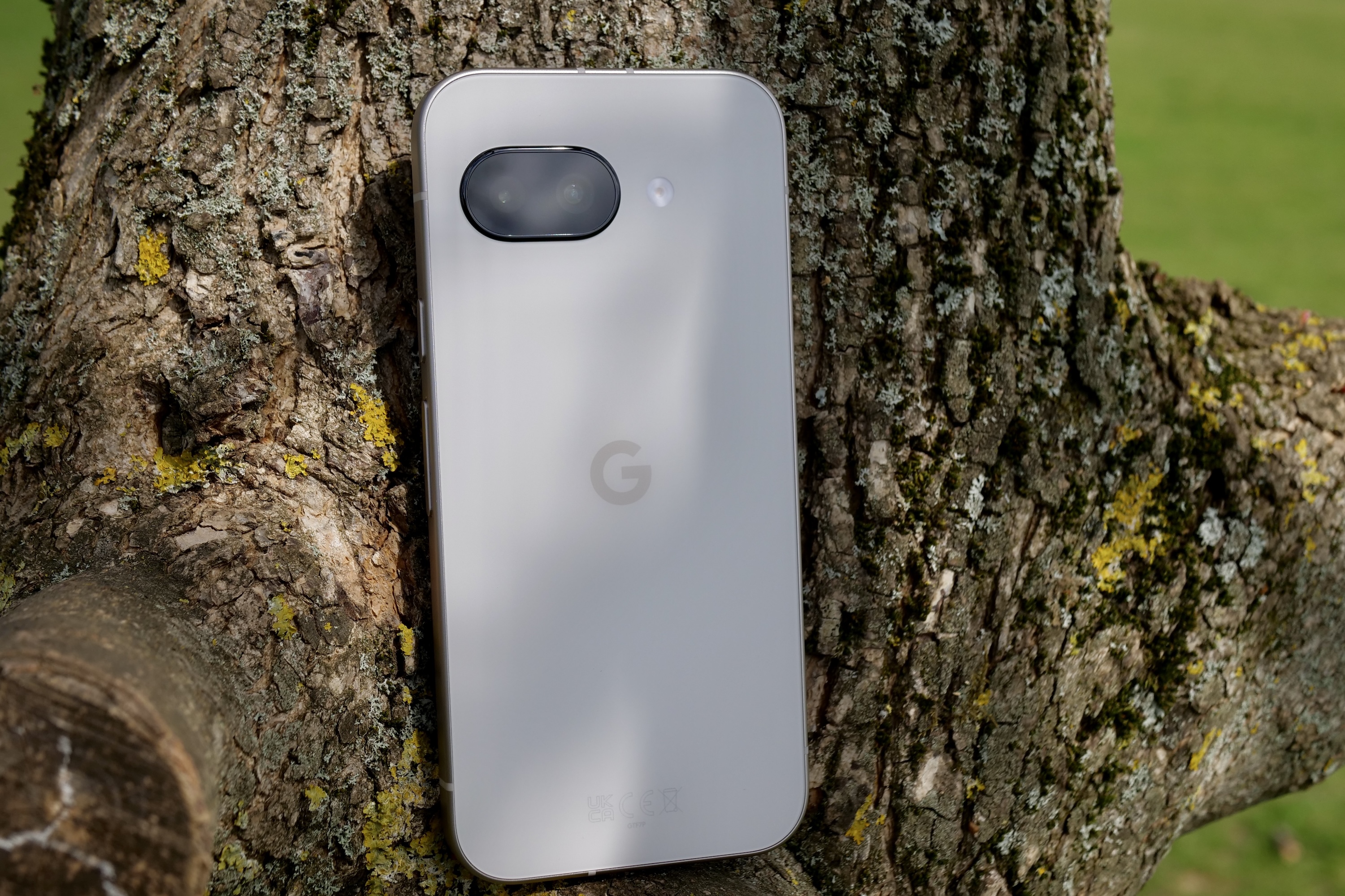 The back of the Google Pixel 9a.