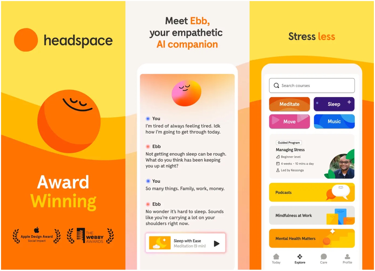 Headspace app. 