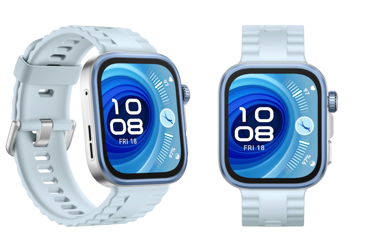 A promotional image of the Huawei Watch Fit 4 Pro.