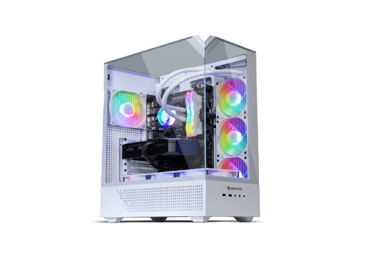 The iBuyPower RDY Element 9 R02 gaming PC on a white background.