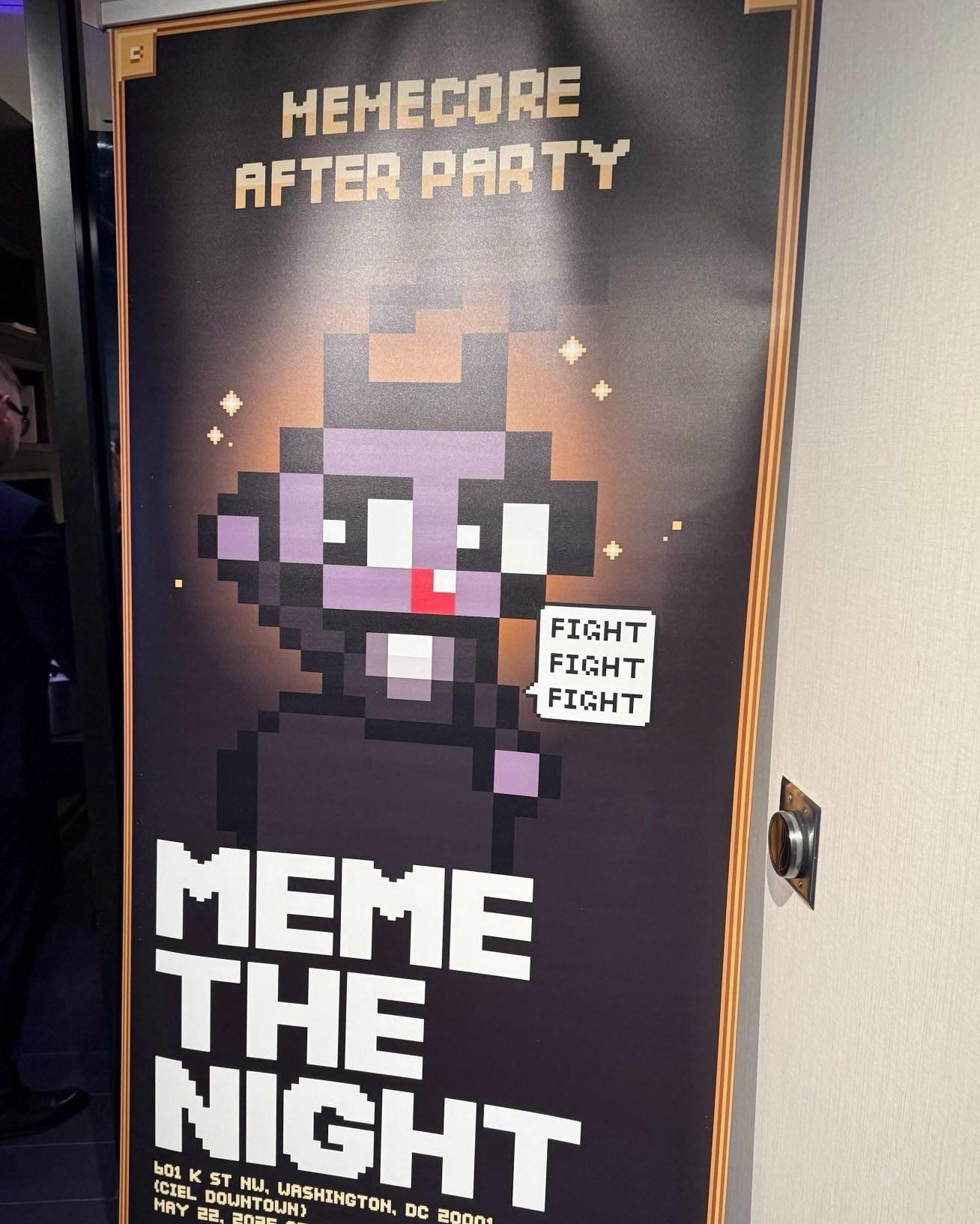 A poster promoting the afterparty.