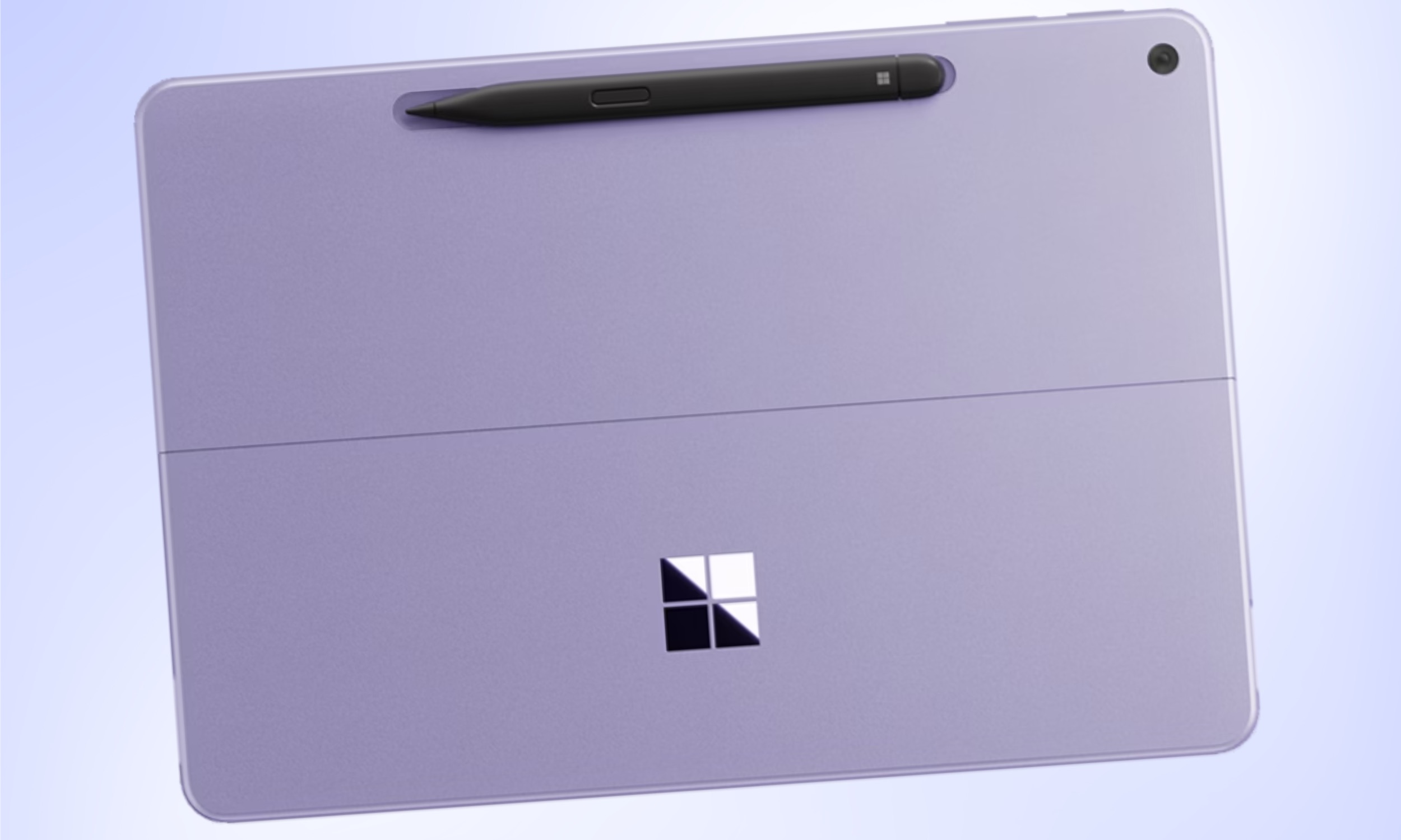 Rear face of Microsoft Surface Pro 12-inch and stylus.