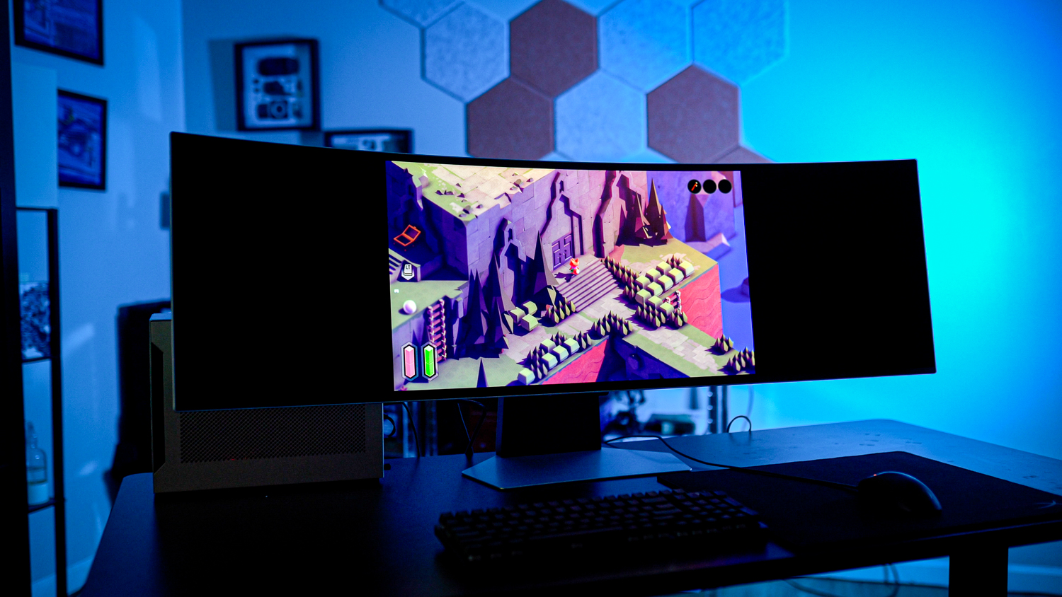 Tunic running on the Samsung Odyssey OLED G9.
