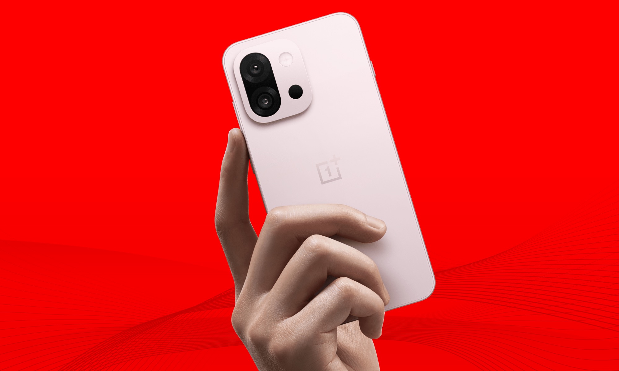 OnePlus 13T depicted in pink color.