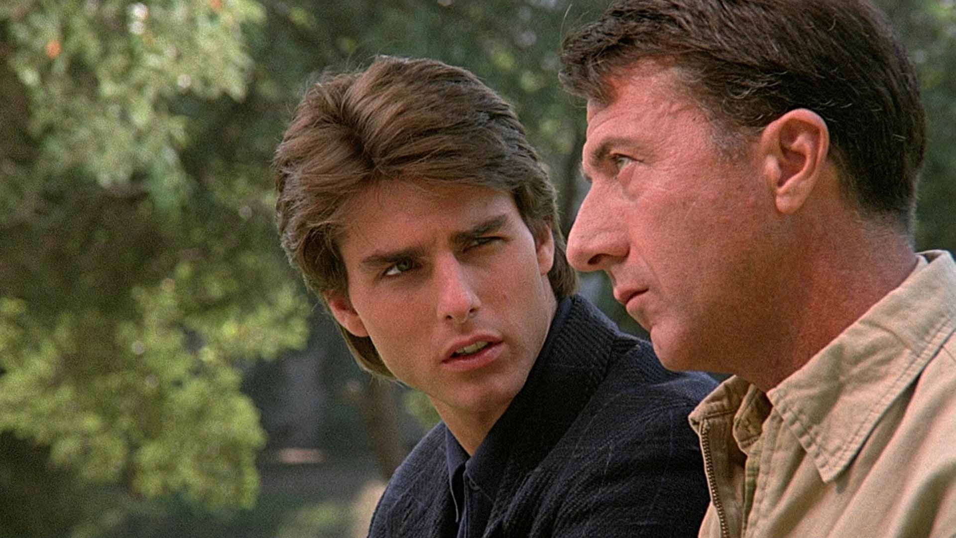 Tom Cruise and Dustin Hoffman in Rain Man.