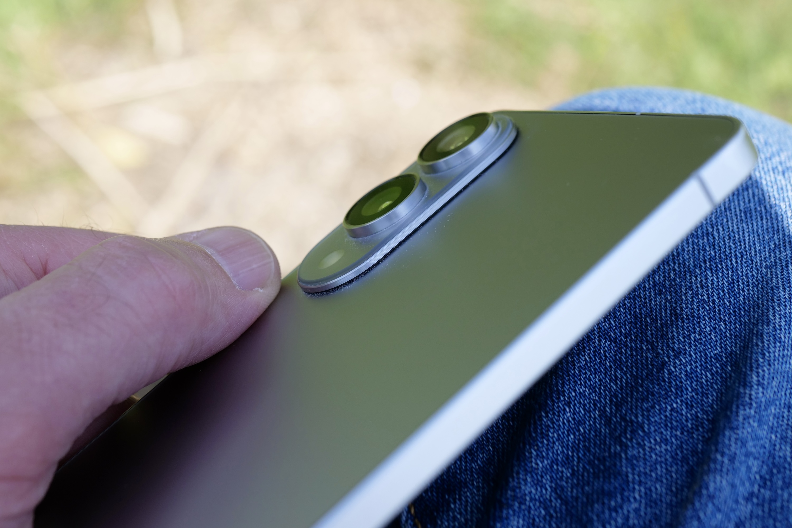 The side of the Samsung Galaxy S25 Edge's camera module.