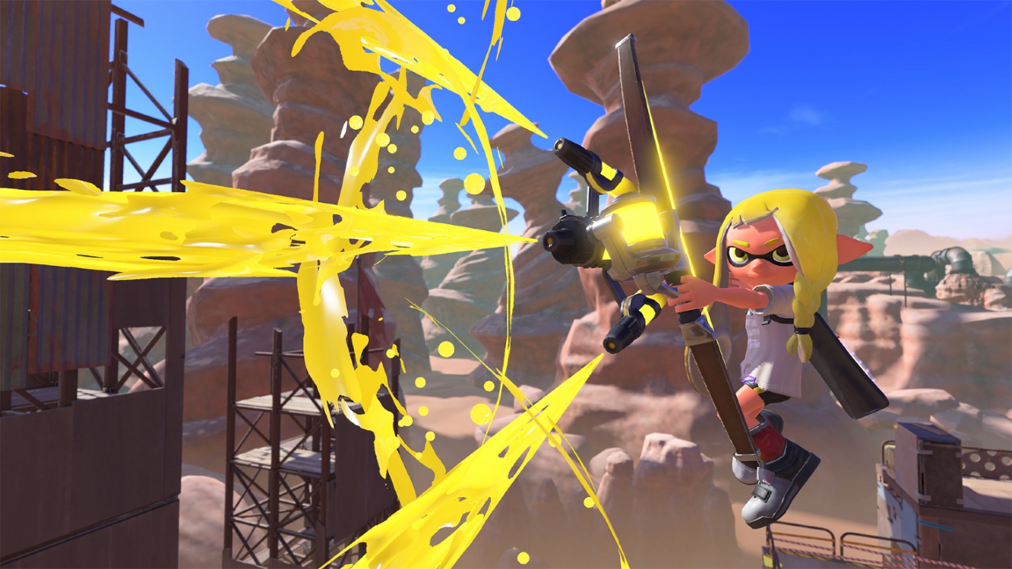 An inkling with a bow.