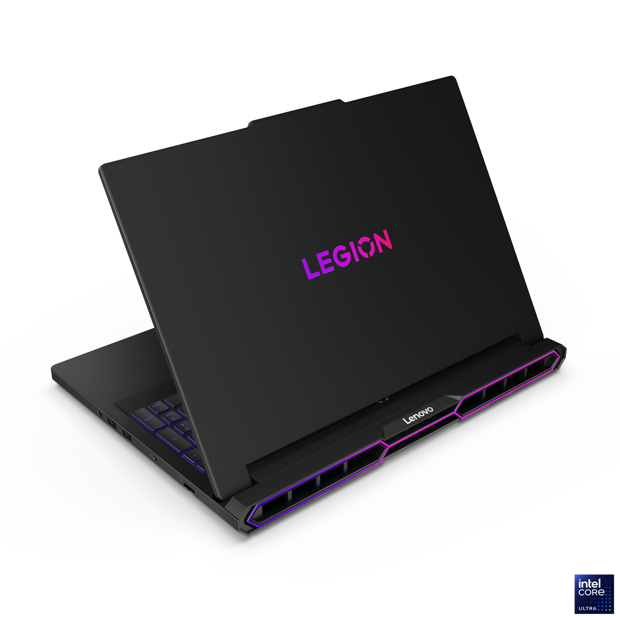 The laptop with two âLegionsâ printed on its back.