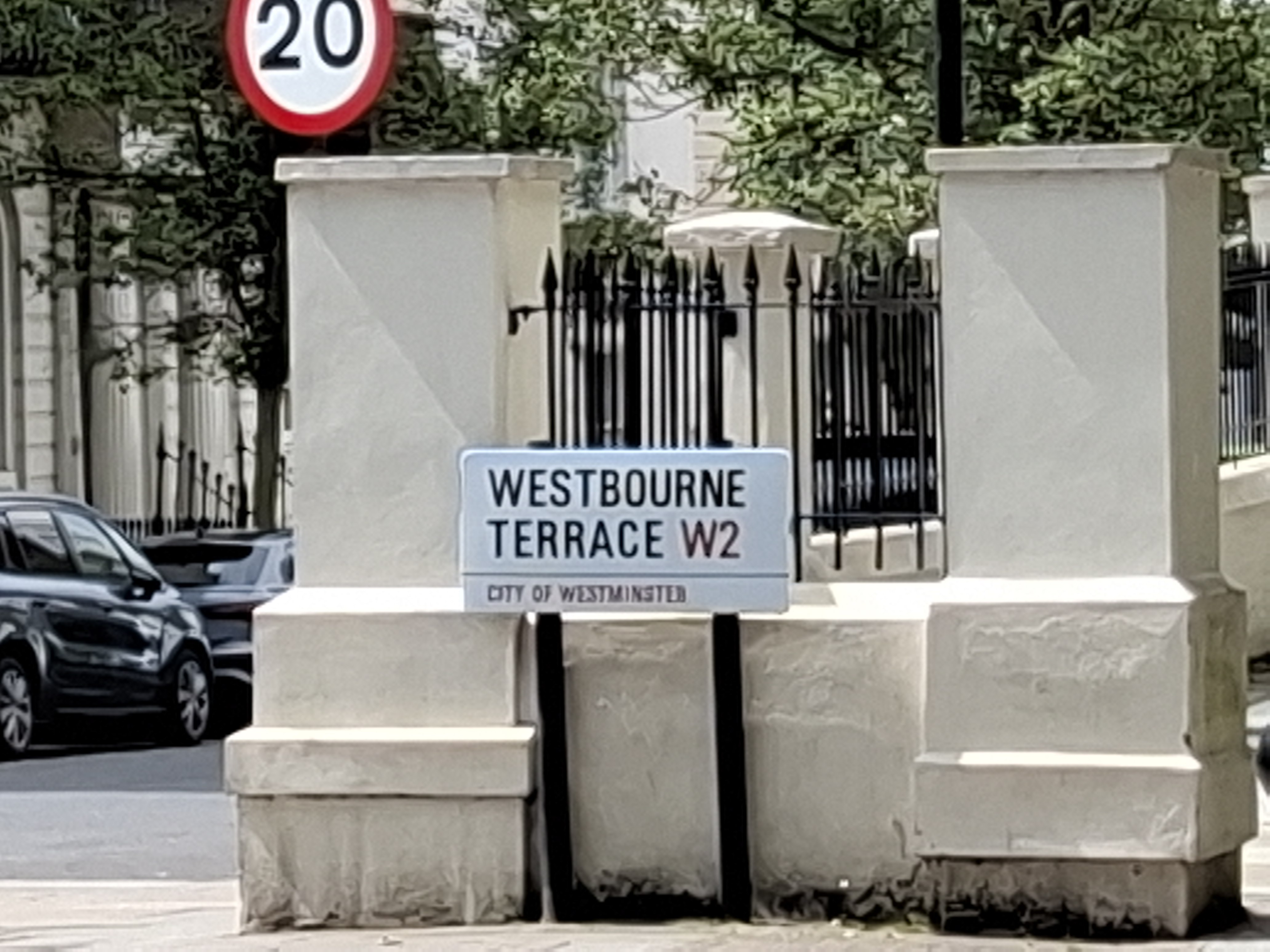 A street sign reading 